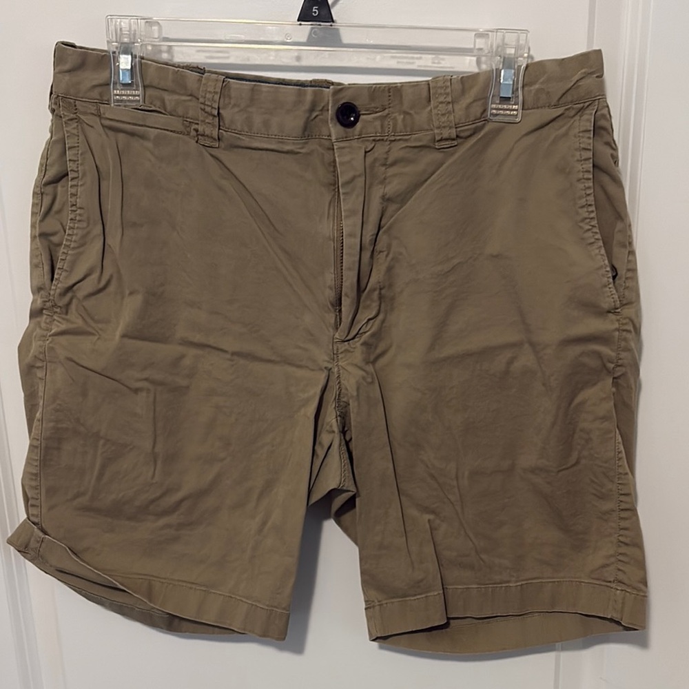 J. Crew Tan Flat Front Shorts Classic Style
